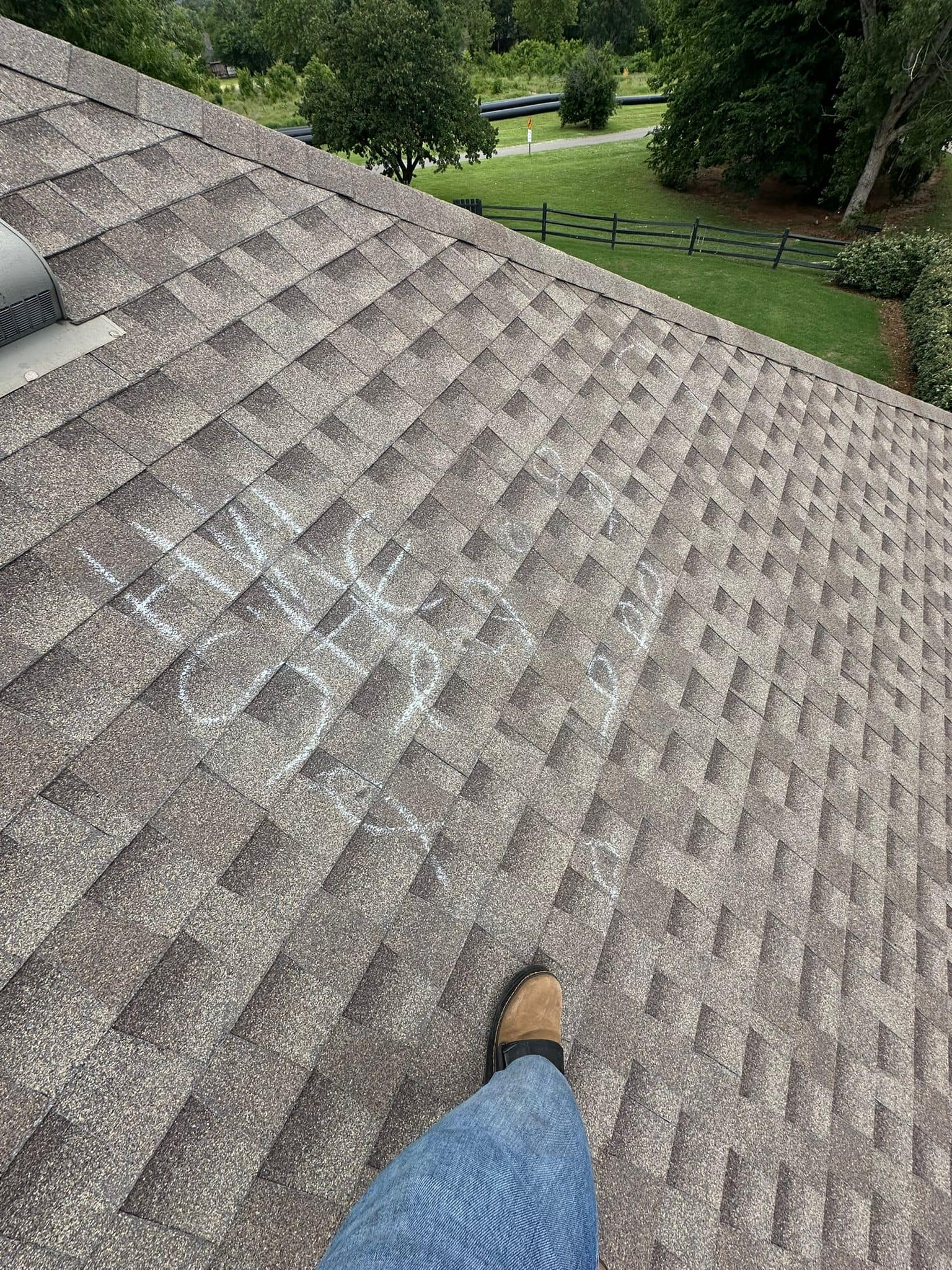 Residential roof inspection Oklahoma house
